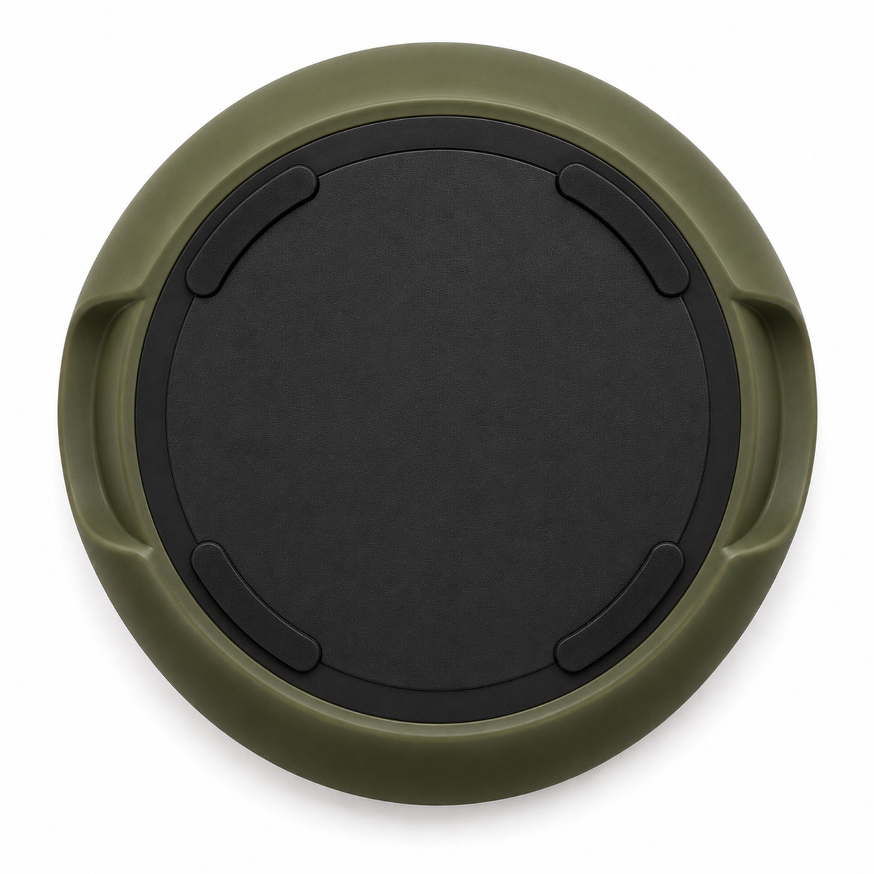 Stainless Steel Pet Feeding Bowl with Non-Slip Base – Olive Green