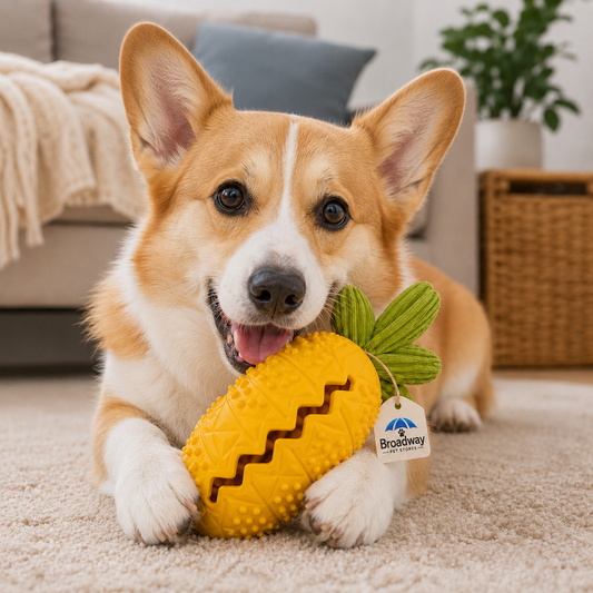 Pineapple Treat Dispensing Pet Toy