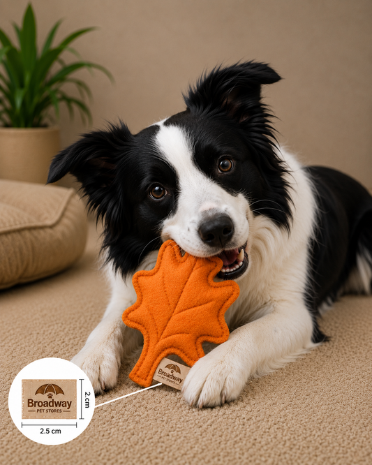 Leaf-Shaped Plush Pet Toy