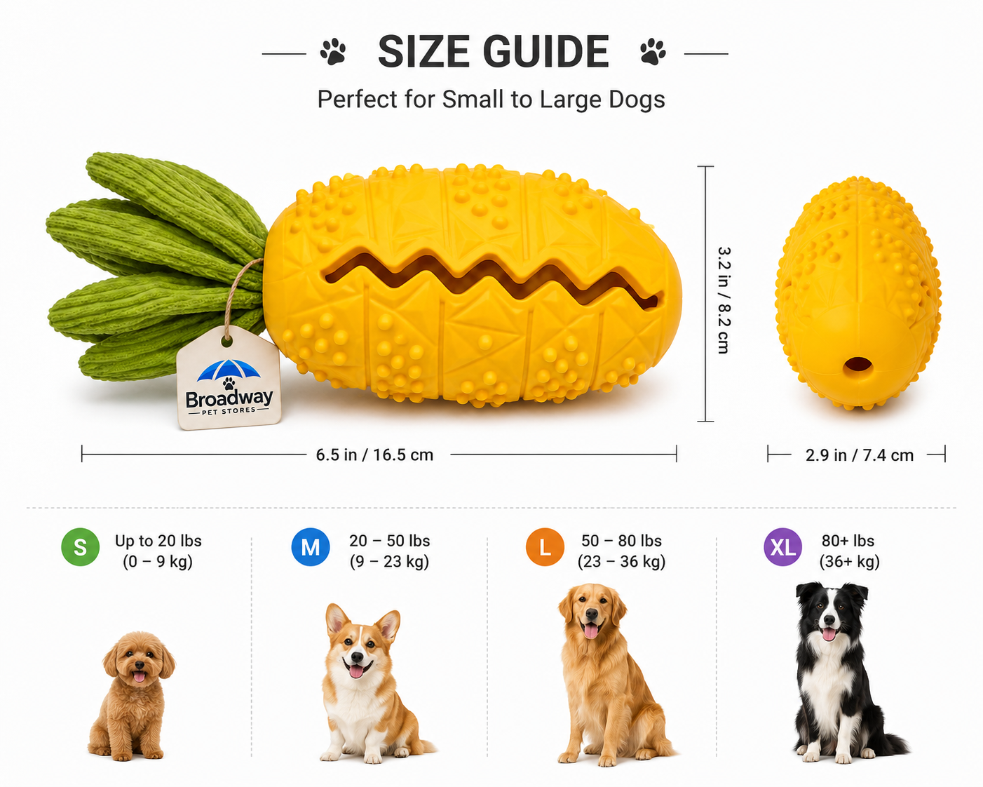 Pineapple Treat Dispensing Pet Toy
