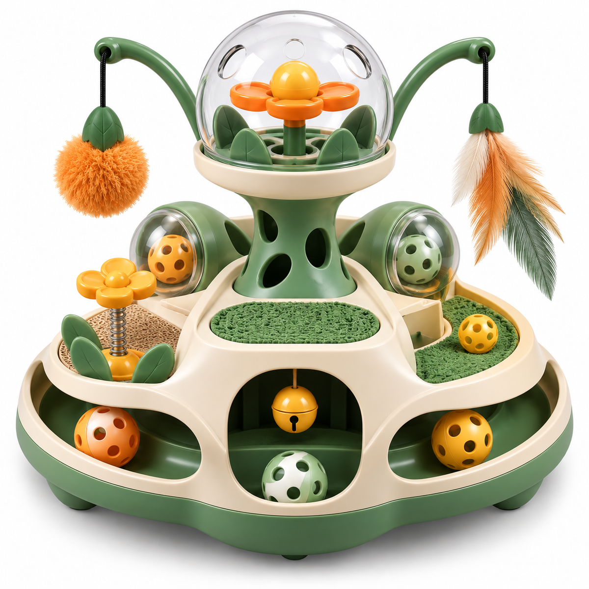 Multi-Level Interactive Cat Activity & Enrichment Toy