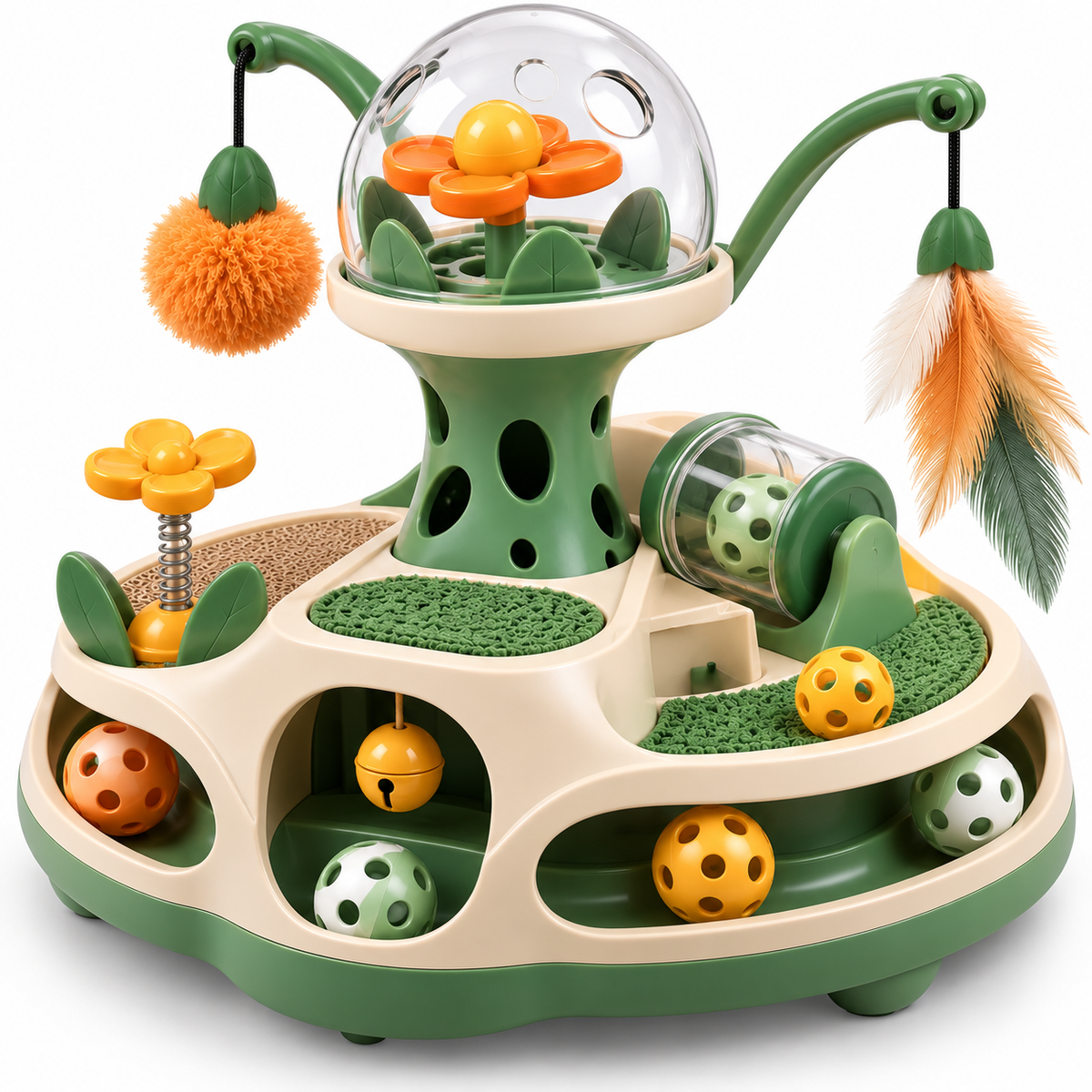 Multi-Level Interactive Cat Activity & Enrichment Toy