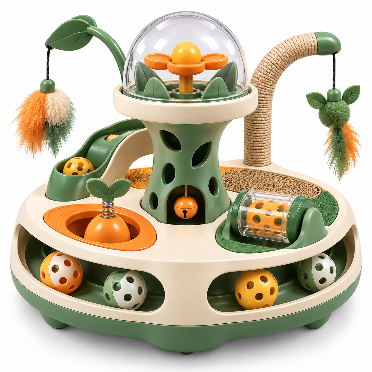 Multi-Level Interactive Cat Enrichment & Activity Toy