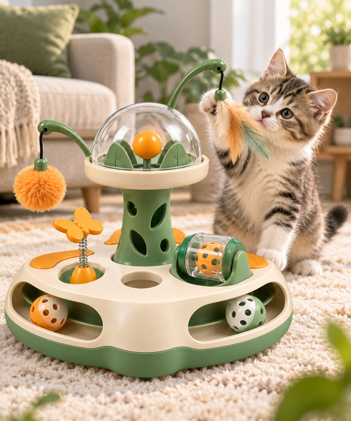 Interactive Multi-Activity Cat Enrichment Toy