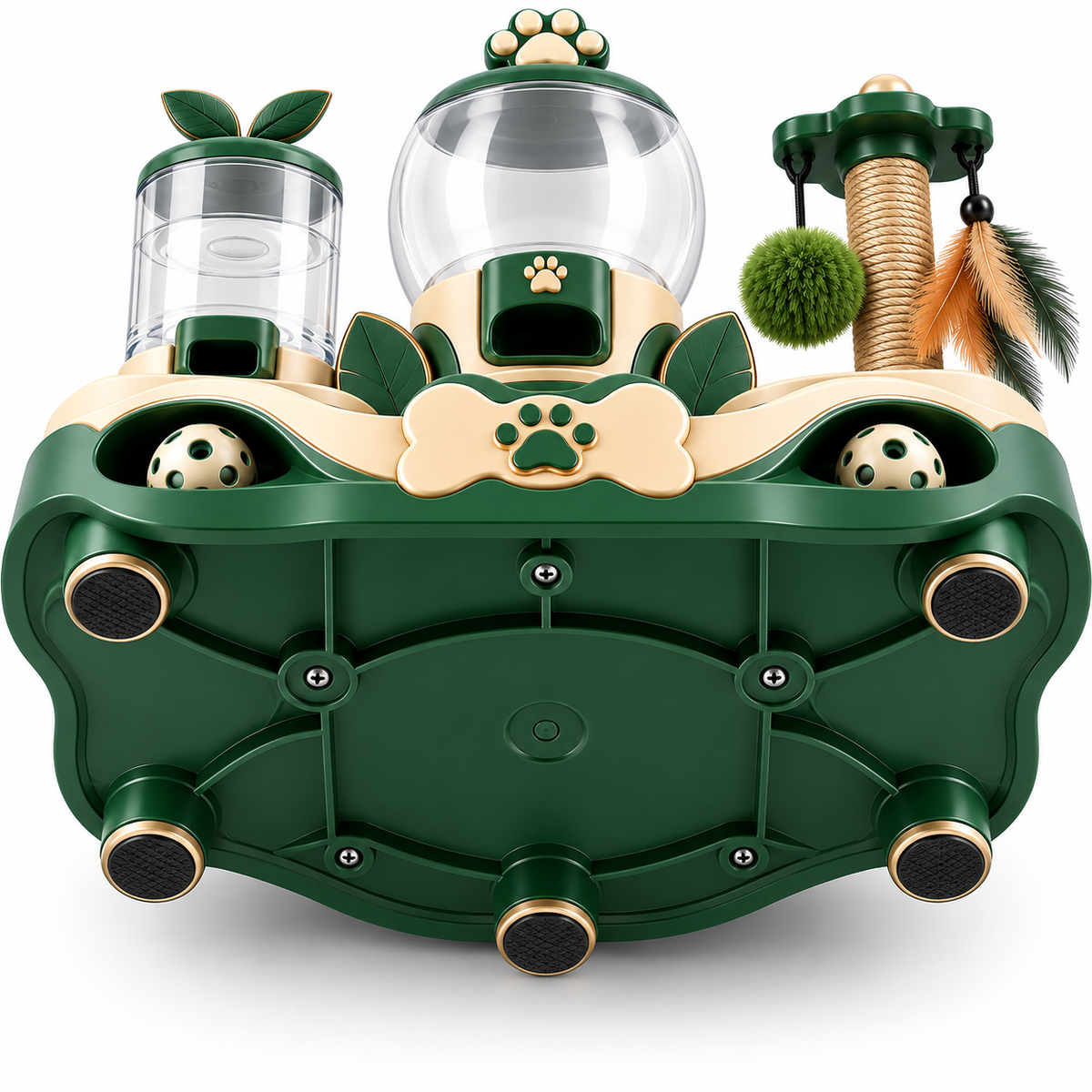 Multi-Function Pet Feeding, Water & Activity Station