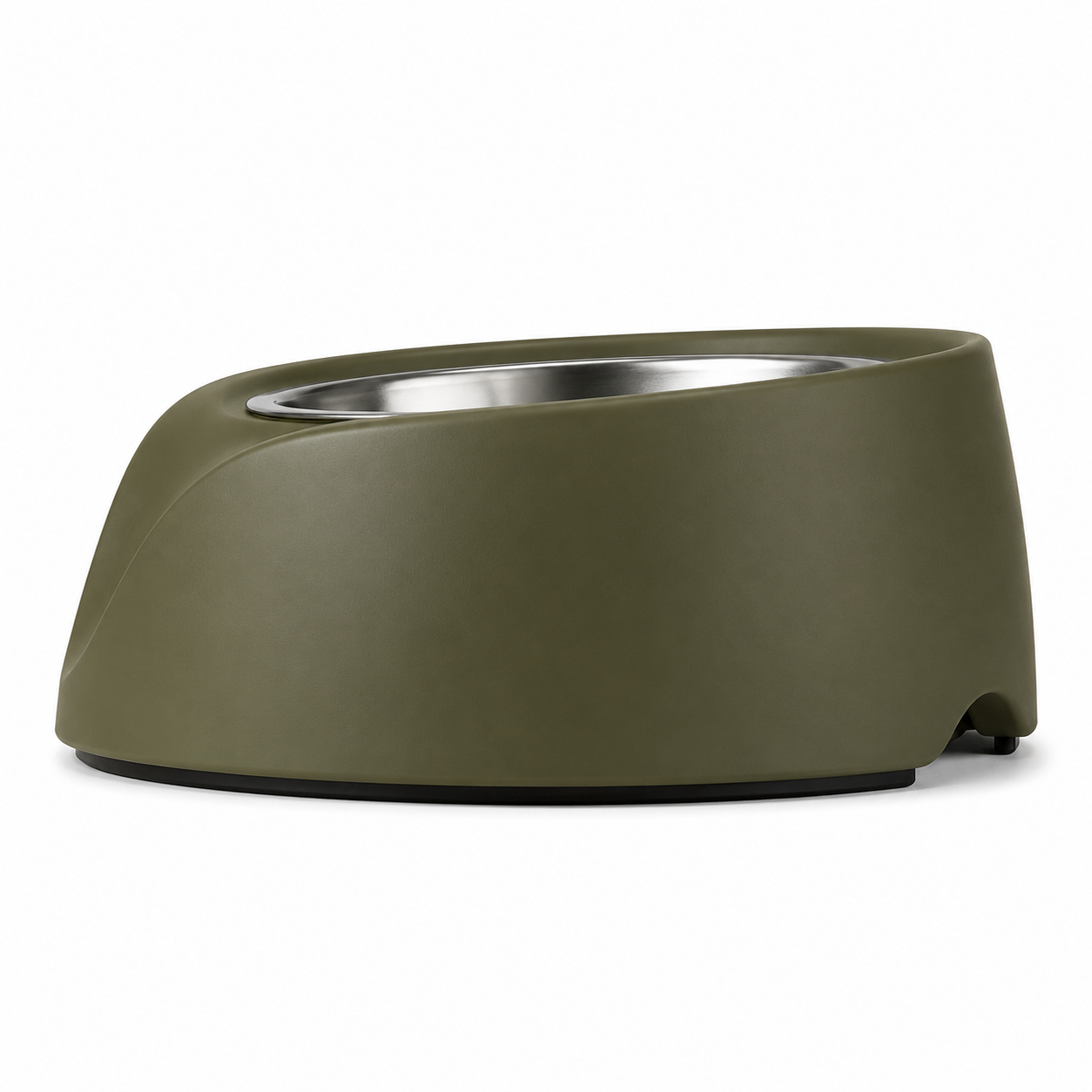 Modern Stainless Steel Pet Feeding Bowl with Non-Slip Base