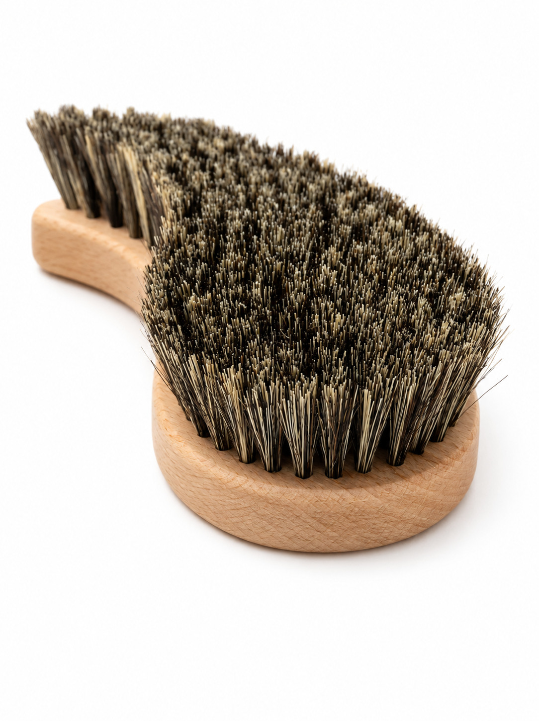 Curved Wooden Pet Grooming Brush