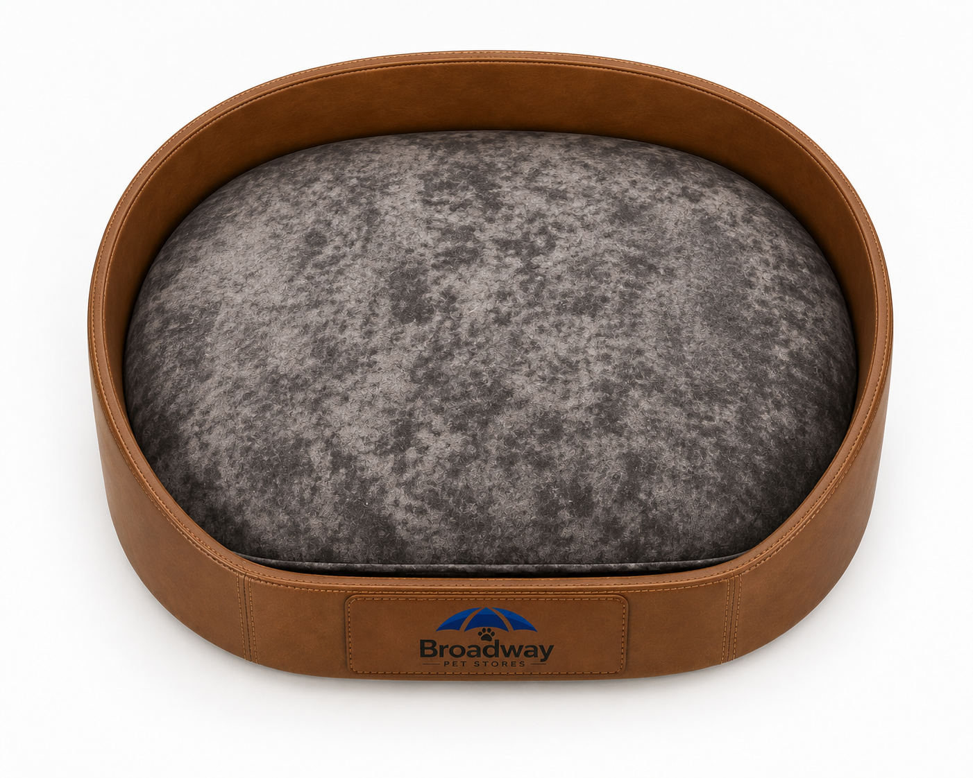 Oval Bolster Pet Bed with Cushion