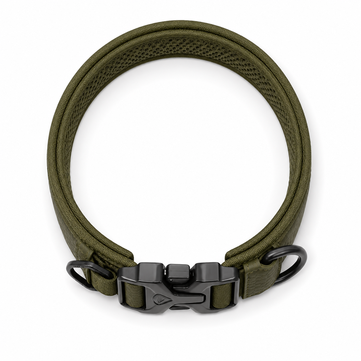 Adjustable Tactical Dog Collar with Quick-Release Buckle