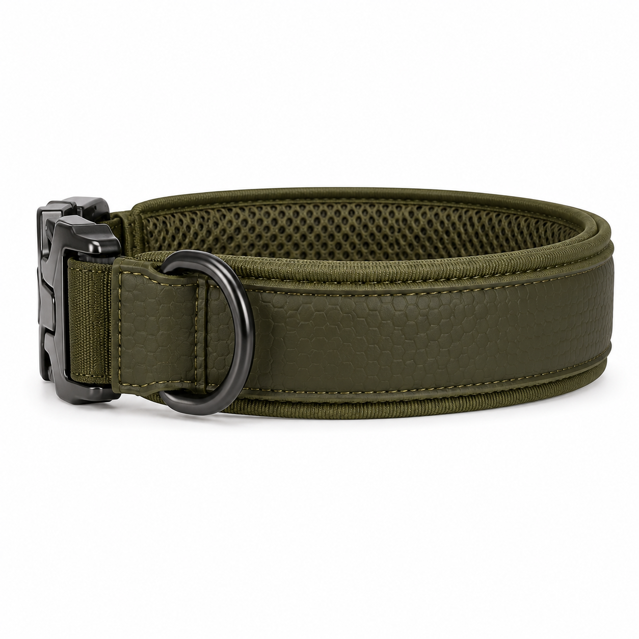 Adjustable Tactical Dog Collar with Quick-Release Buckle