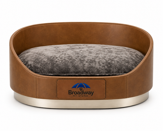 Oval Bolster Pet Bed with Cushion