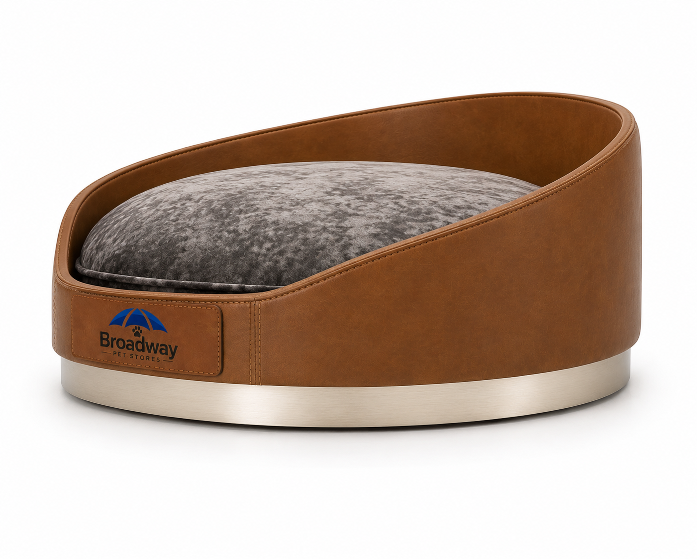 Oval Bolster Pet Bed with Cushion