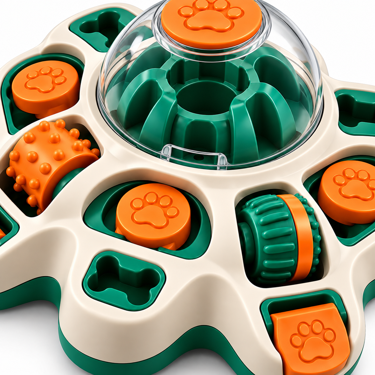 Multi-Activity Paw Puzzle Enrichment Toy