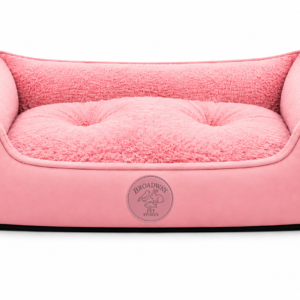 Luxury Plush Pet Sofa Bed with Supportive Bolsters