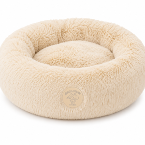 Luxury Calming Donut Pet Bed – Ultra Soft Plush Round Bed for Dogs & Cats